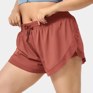 Halara Drawstring Contrast Mesh 2-in-1 Plus Size Shorts 2x